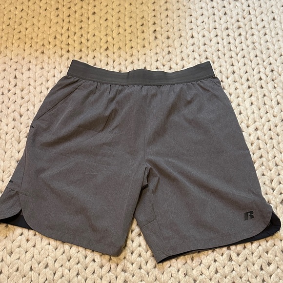 Russell Athletic Charcoal Men's Athletic Shorts - Picture 1 of 6